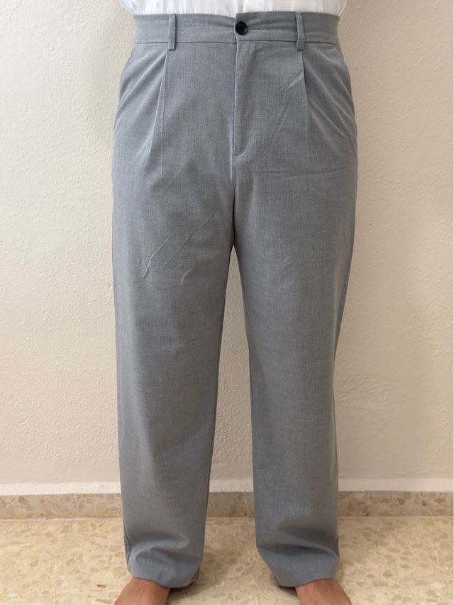 Pantalón de vestir gris talla L