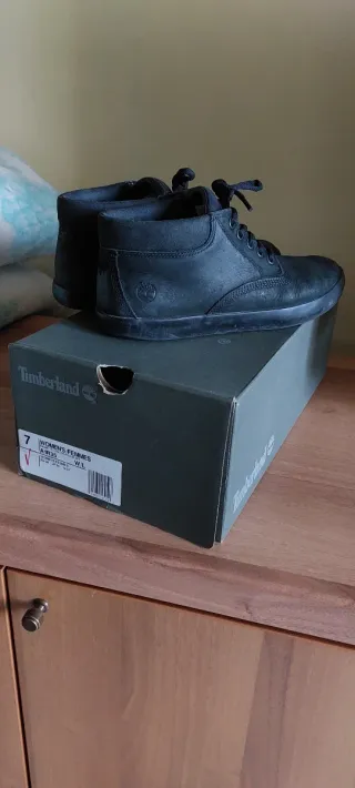 Scarpe Timberland Pelle Nera Tg 38
