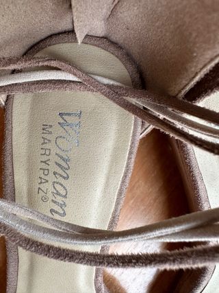 Sandalias de ante Marypaz mujer