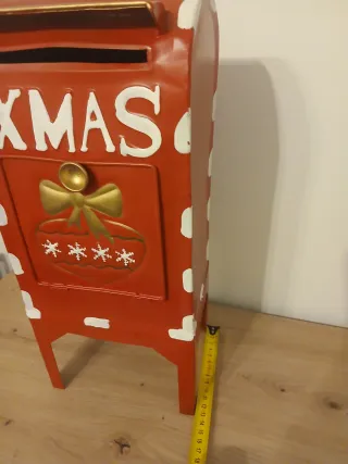 Porta lettere natalizio XMAS rosso nuovo senza car