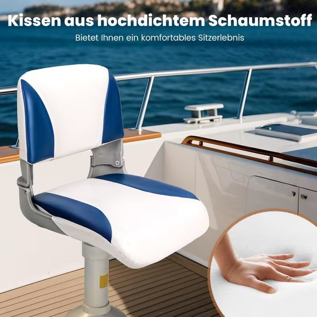 Sedia da Pesca Pieghevole Resistente con Cuscino