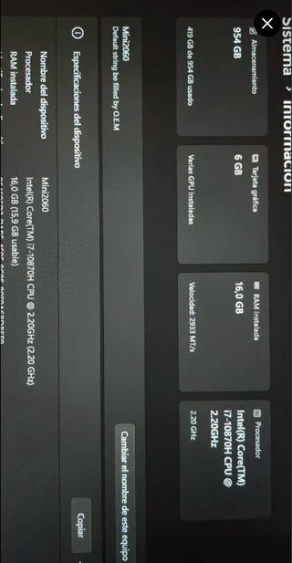 PC i7-10870H RTX 2060