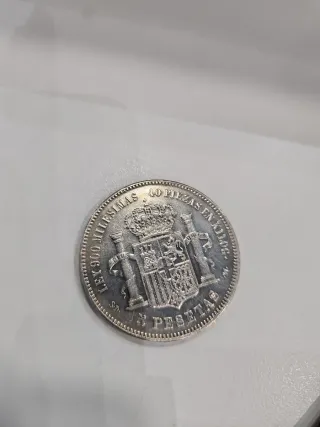 Moneda 5 Pesetas 1871 Rey Amadeo I