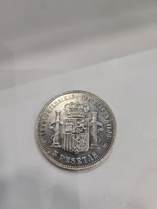 Moneda 5 Pesetas 1871 Rey Amadeo I