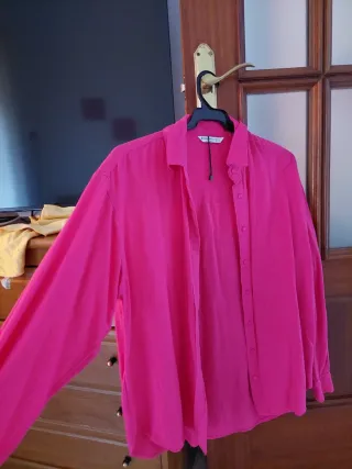 Camisa rosa stradivarius