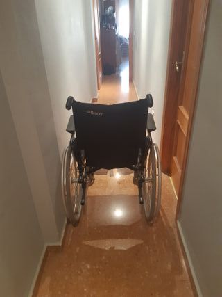 Silla de ruedas aluminio plegable