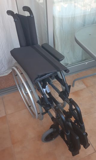 Silla de ruedas aluminio plegable