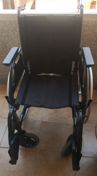 Silla de ruedas aluminio plegable