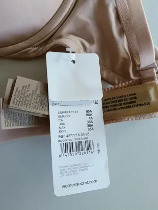 Pack 2 Sujetadores Woman Secret 95A Beige