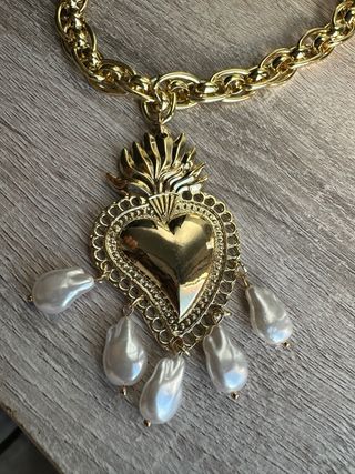 Collana cuore sacro grande