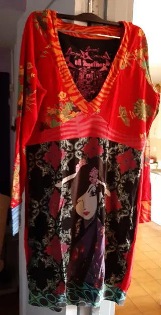 Vestido Desigual manga larga estampado