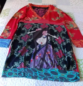 Vestido Desigual manga larga estampado