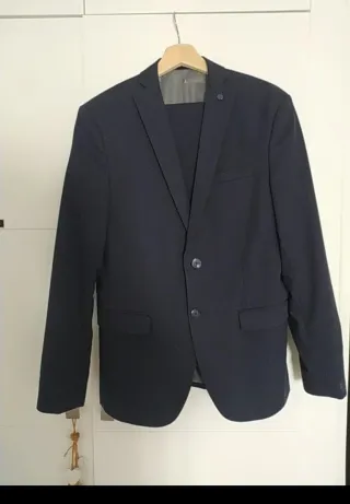 Traje de chaqueta Zara azul