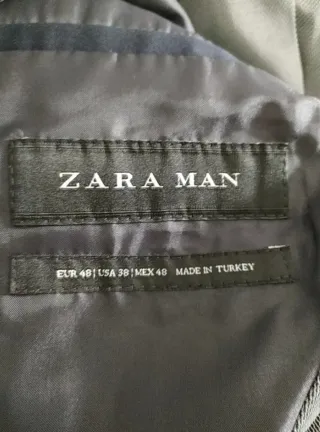 Traje de chaqueta Zara azul