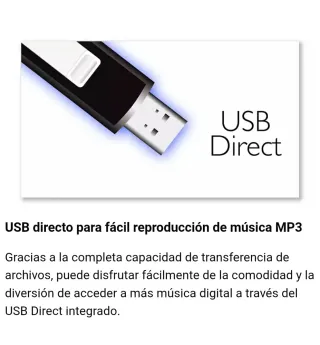 Altavoz Philips Negro HiFi Stereo Sound