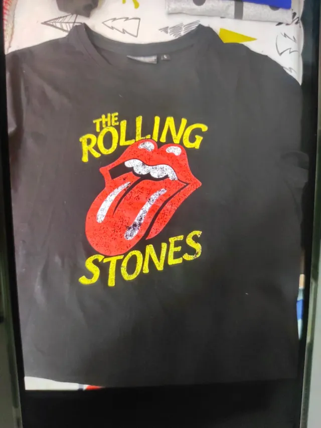 Camiseta Rolling Stones Negra