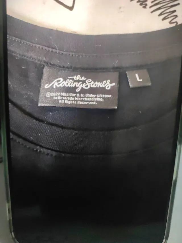 Camiseta Rolling Stones Negra