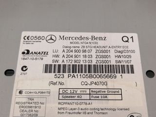 SISTEMA AUDIO / RADIO CD MERCEDES-BENZ CLASE C (W203) BERLIN
