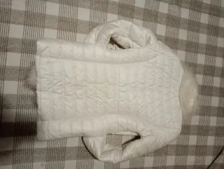 Giacca donna bianca con pelliccia