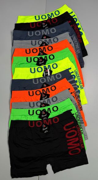 Lote 12 Calzoncillos Bóxer Hombre XL/XXL