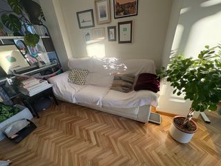 Sofá 3 plazas extensible beige