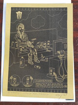 Postal firmada Simon Hanselmann Megg