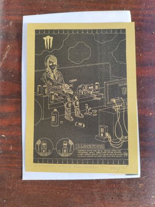 Postal firmada Simon Hanselmann Megg