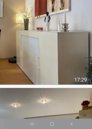 Mueble de salón blanco