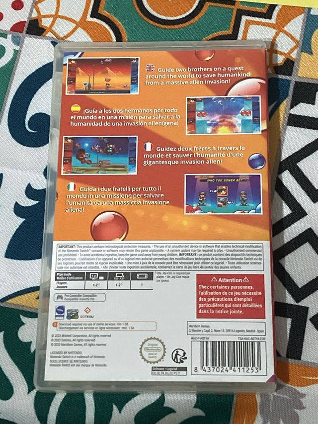 Pang Adventures Nintendo Switch CAJA