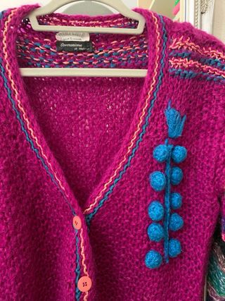 Cardigan fatto a mano in lana