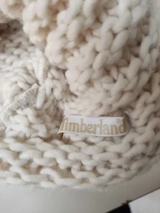 Sciarpa scaldacollo Timberland colore Panna.