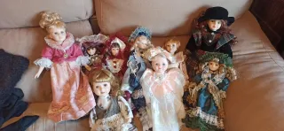 Muñecas antiguas de porcelana