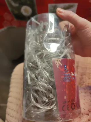 Luces LED azules para árbol de Navidad