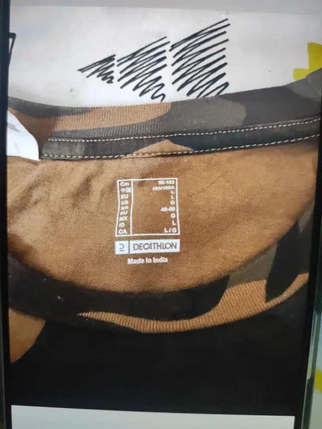 Camiseta Camuflaje Talla M