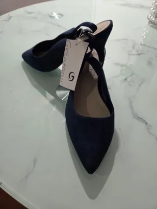 Zapatos de salón azul Greatonu