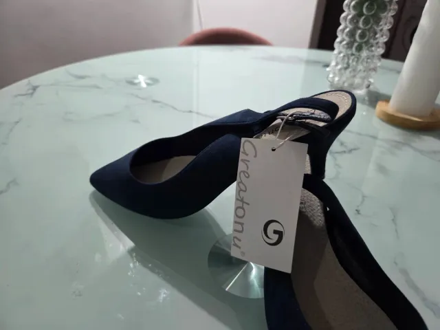 Zapatos de salón azul Greatonu