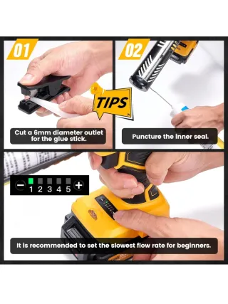 Pistola silicona eléctrica  Inalámbrica TaskStar