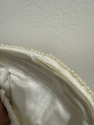 Vestido blanco perlas y tul