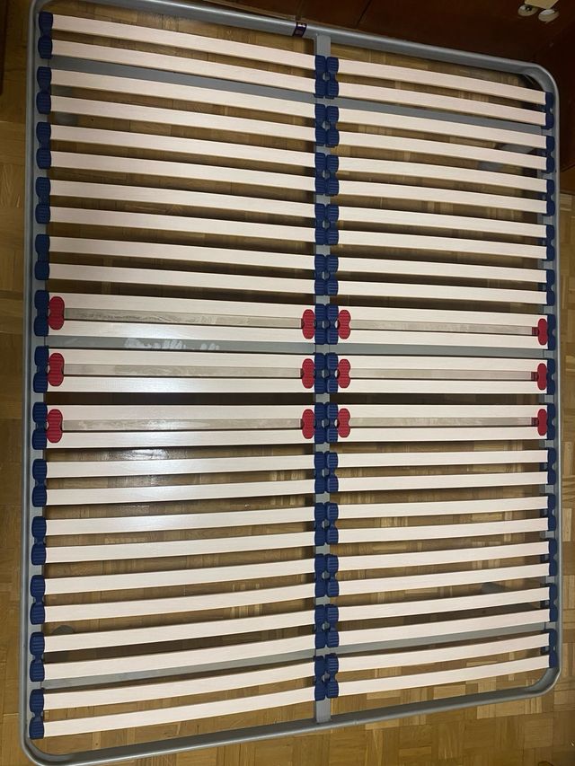 Somier 150x190 cm ajustable Madera y Metal