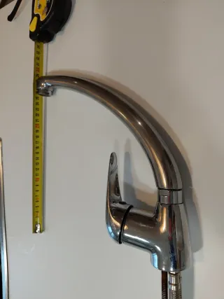 Grifo cocina monomando vintage cromado