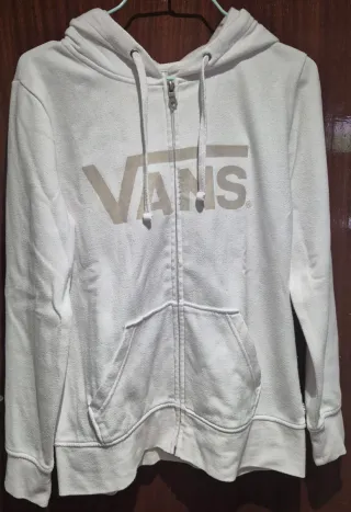 Sudadera Vans Blanca con Capucha
