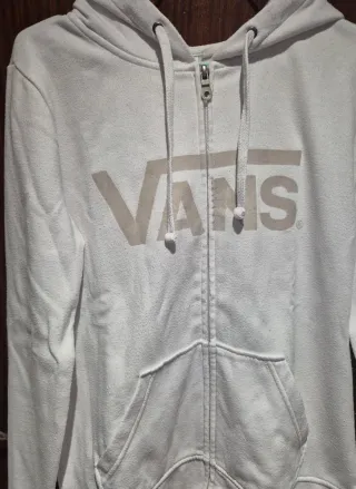 Sudadera Vans Blanca con Capucha