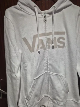 Sudadera Vans Blanca con Capucha