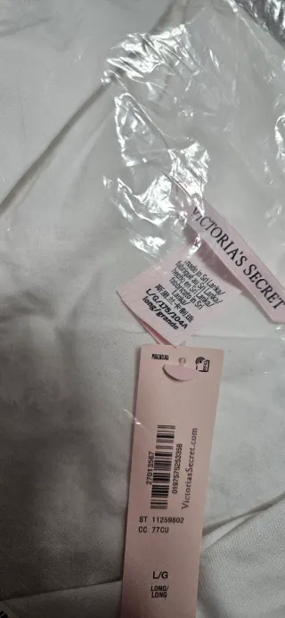 Pijama Victoria's Secret Blanco Talla L Nuevo