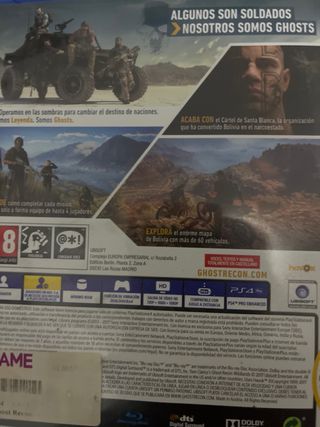 Videojuego PS4 Tom Clancy's Ghost Recon Wildlands