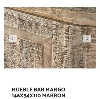 Mueble Bar Mango Marrón 146x54x110
