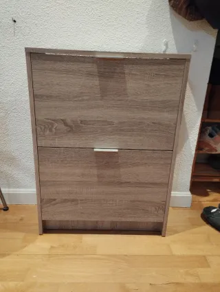 Zapatero madera y plástico