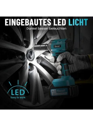 Llave de Impacto 650 Nm con 2 Baterías