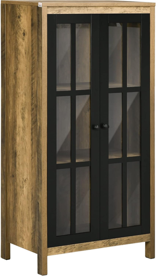 Credenza Moderna a 2 Ante in Vetro e legno, Mobile