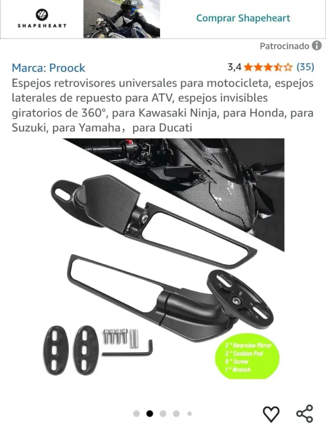 Espejos Retrovisores Moto Universales